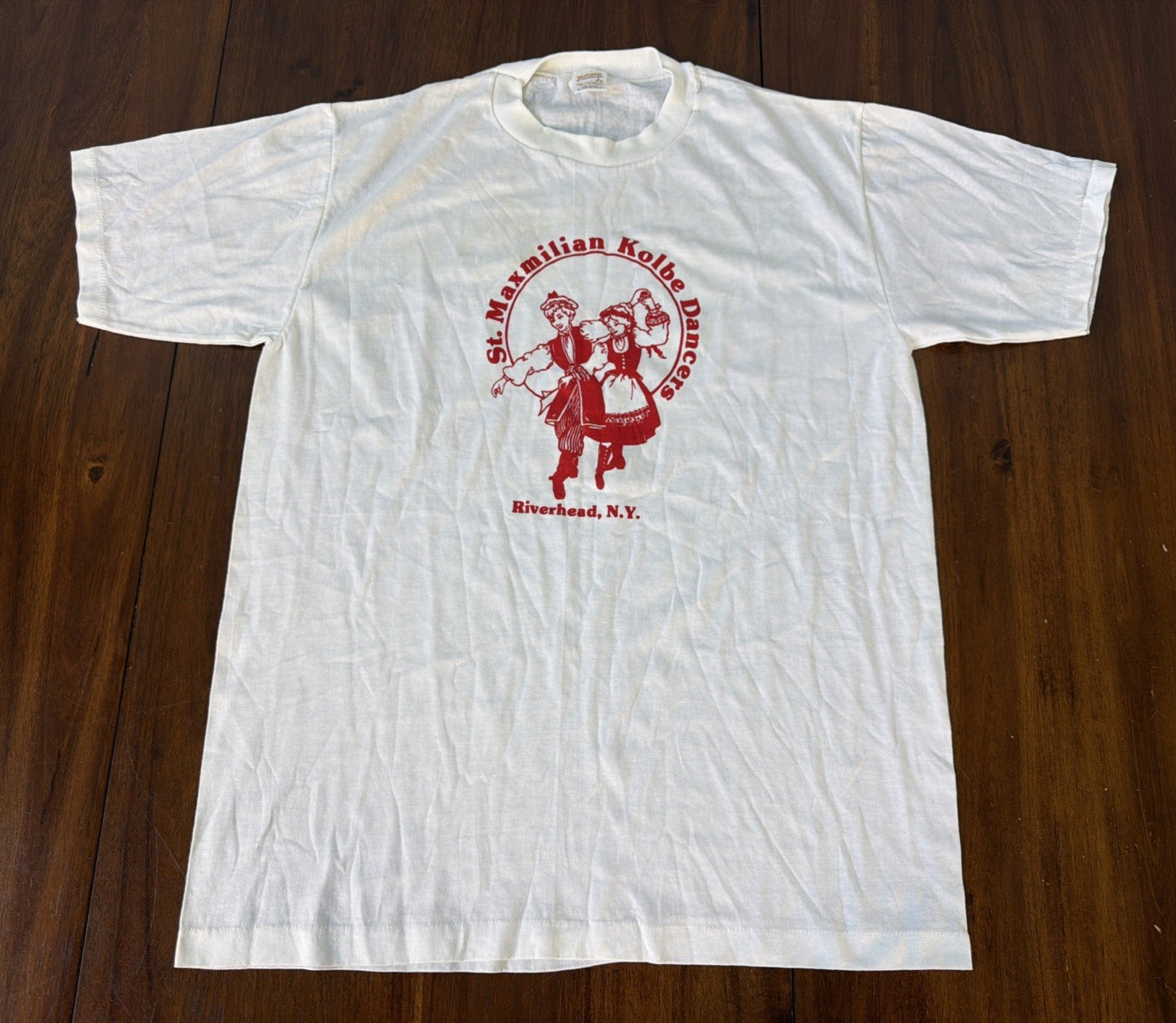 St Maximillian Kolbe Dancers Sportswear Riverhead NY Shirt Large USA Vintage St Maximillian Kolbe Dancers Sportswear Riverhead NY Shirt Large USA Vintage