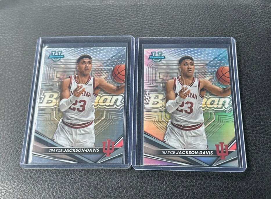 2022-23 Bowman’s Best University Trayce Jackson-Davis Refractor & Base Rookie 2022-23 Bowman’s Best University Trayce Jackson-Davis Refractor & Base Rookie