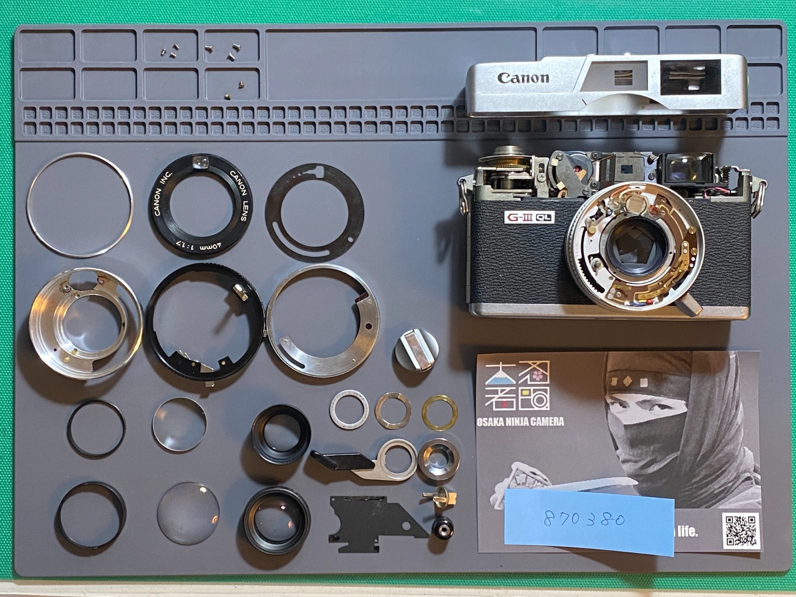 [ Serviced, NEAR MINT ] CANON Canonet QL17 GIII 40mm f/1.7 Lens Film Camera