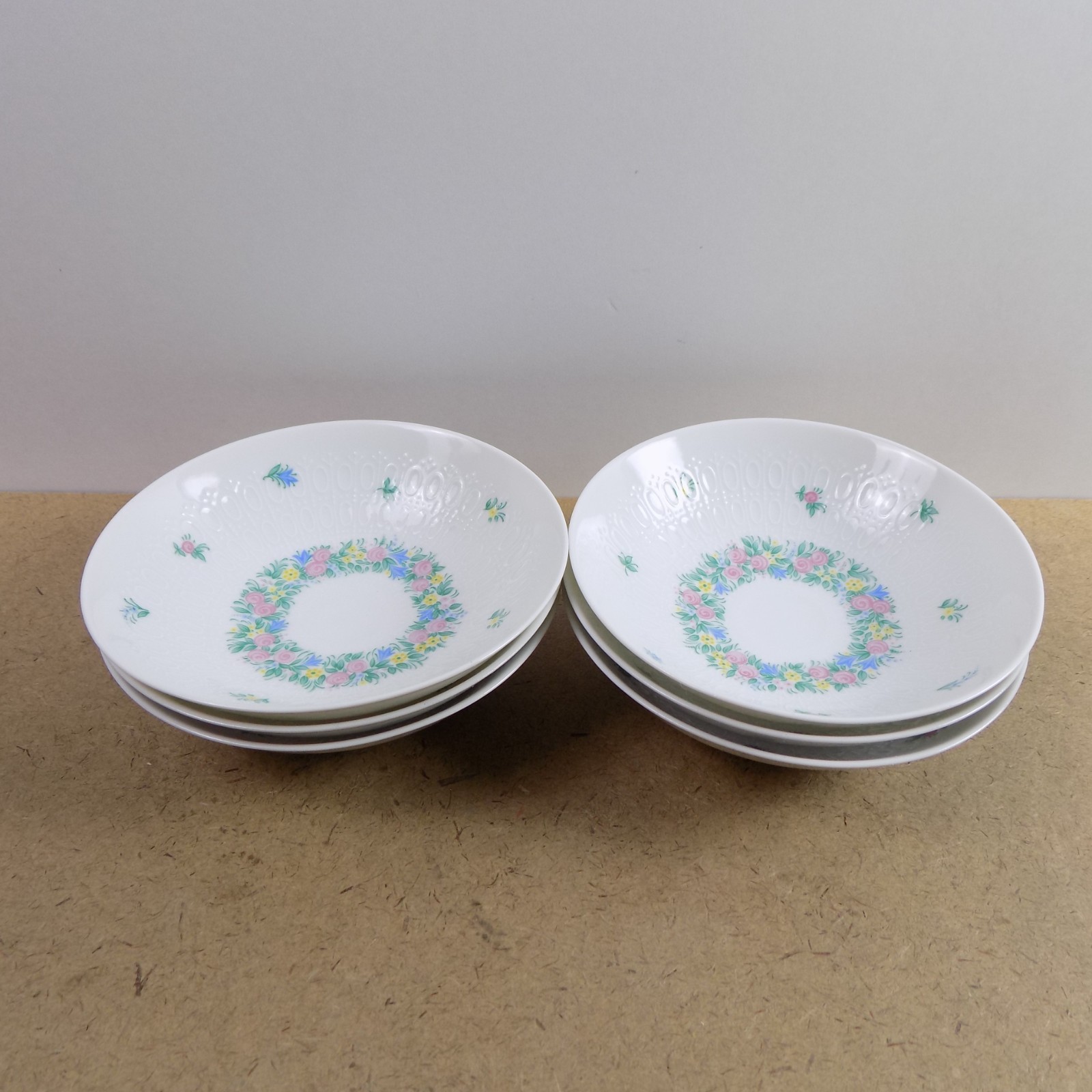 6 Rosenthal Romance Garland Fruit or Dessert Bowls Germany Bjorn Wiinblad VGC 6 Rosenthal Romance Garland Fruit or Dessert Bowls Germany Bjorn Wiinblad VGC
