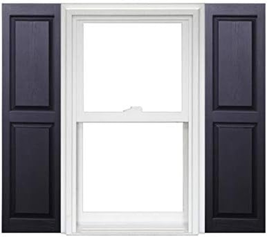 Homeside Raised Panel Vinyl Shutters (1 Pair) 14-1/2In. X 35In. - 050 B