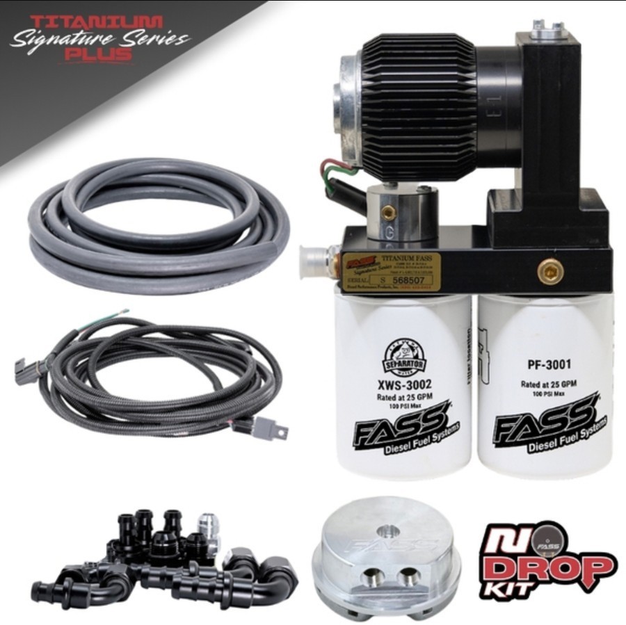 FASS No-Drop Titanium PLUS 140GPH System 17-22 Ford Powerstroke NDTSPF18180F140G
