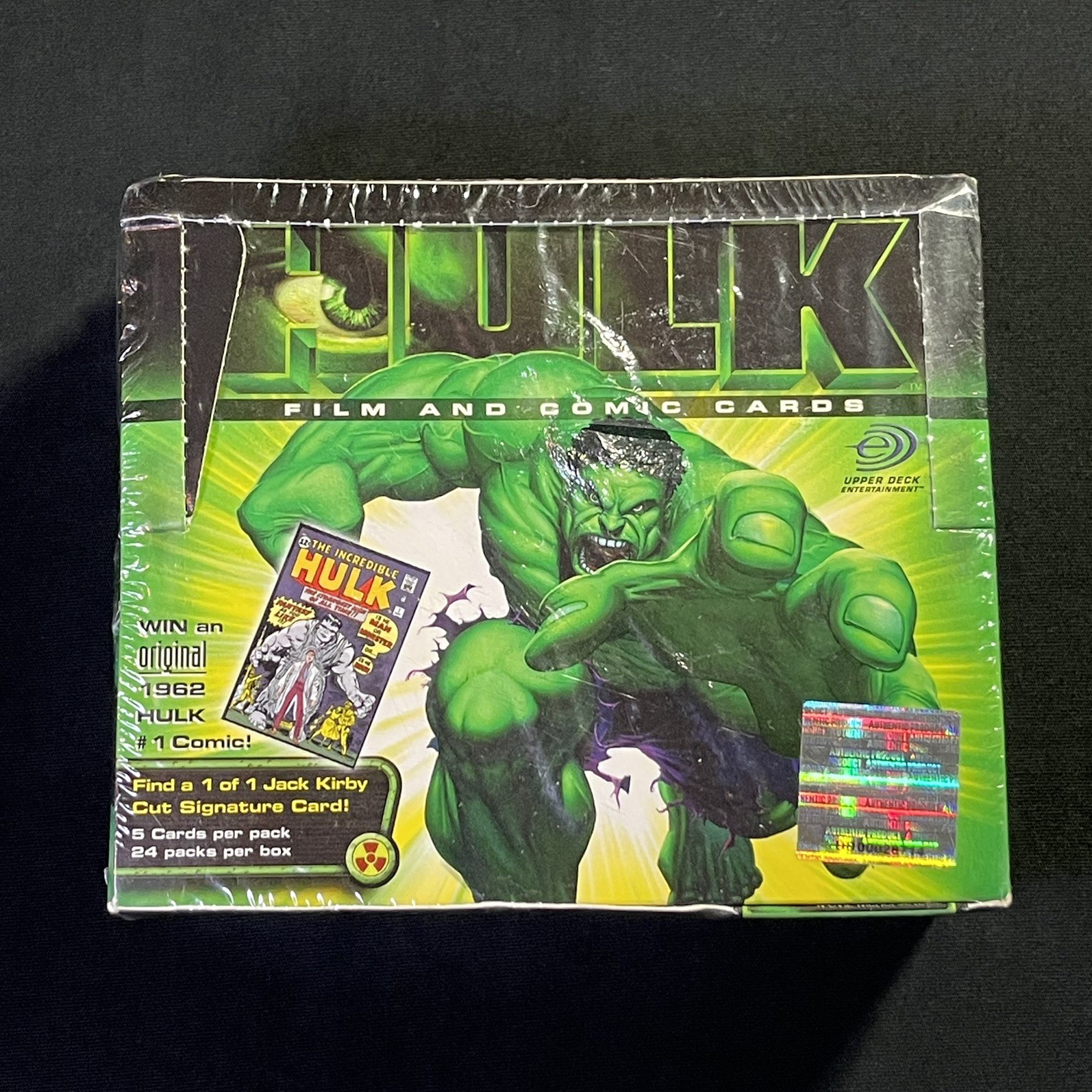 Upper Deck MARVEL THE INCREDIBLE HULK Film & Comic Card Box 24 Packs 5 Per Pack Upper Deck MARVEL THE INCREDIBLE HULK Film & Comic Card Box 24 Packs 5 Per Pack