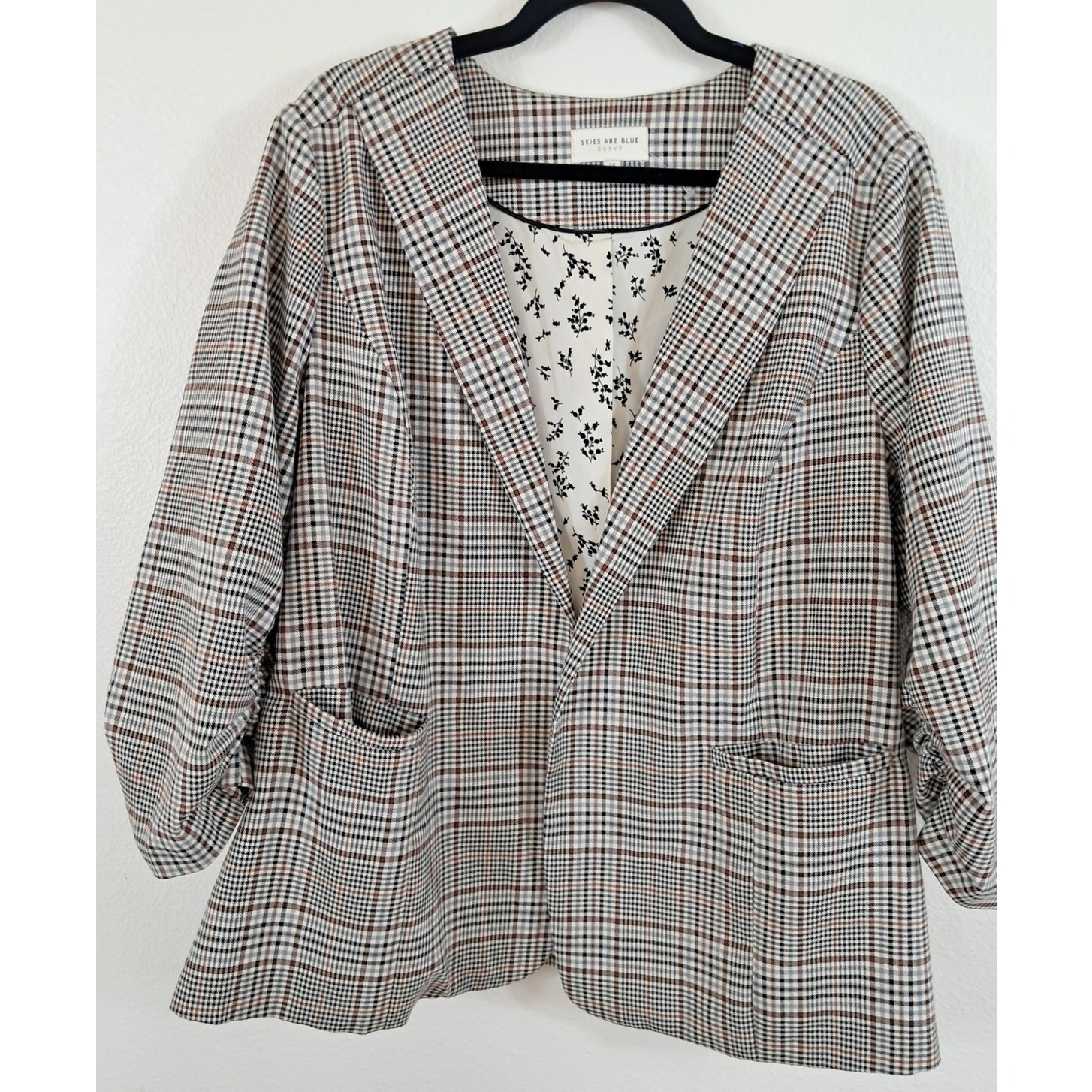 Women\'s Skies Are Blue curvy Houndstooth Plaid Size 2X NWOT?