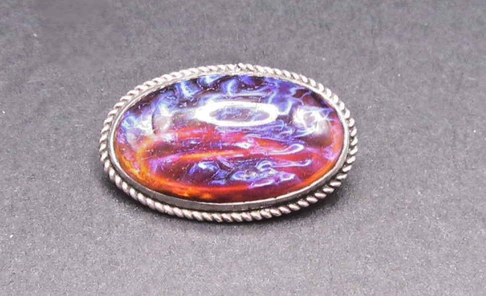 Art Deco Dragons Breath Brooch Pin Vintage Sterling 925 Antique N1246
