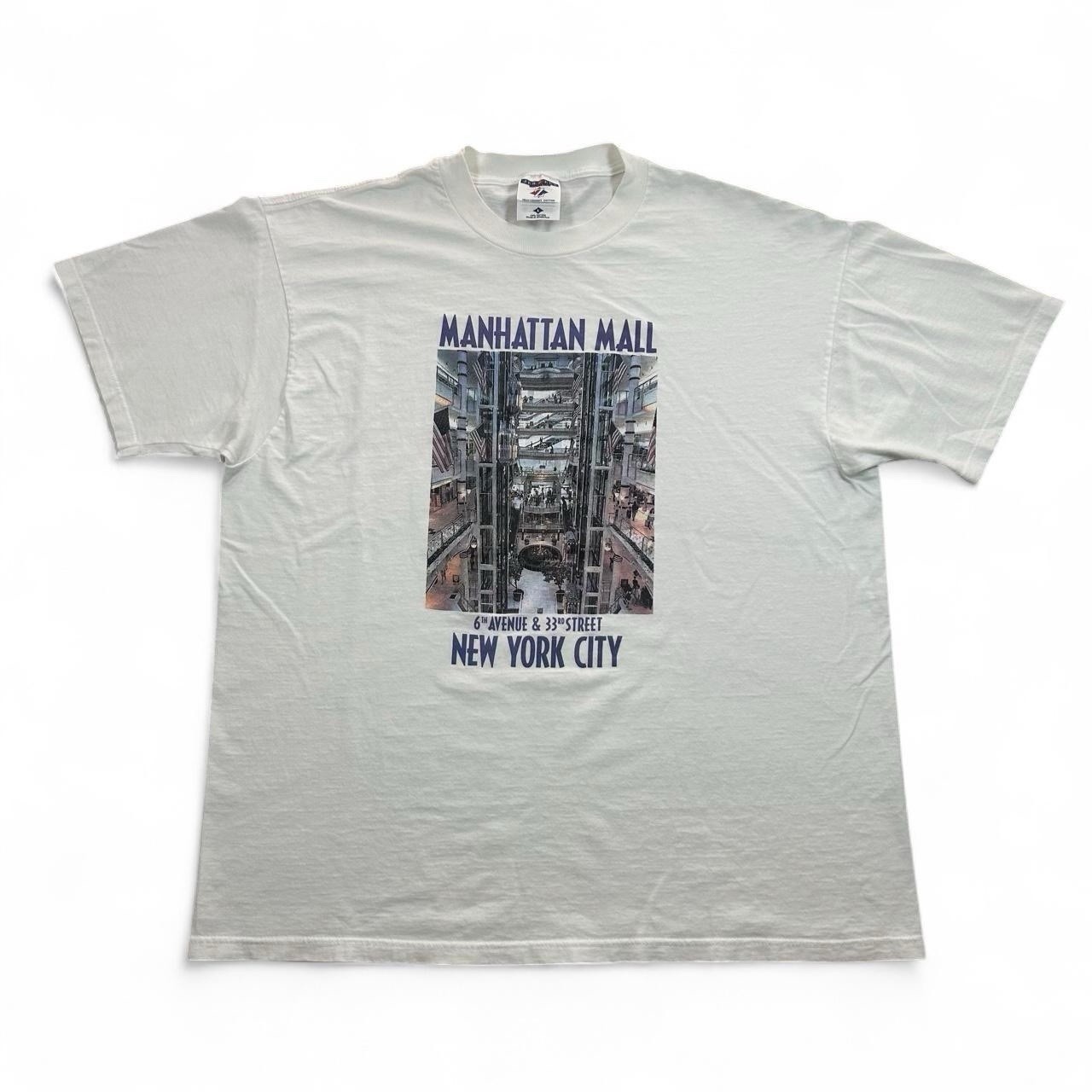 Vintage 90s Manhattan Mall New York City Graphic Shirt Rare Art Men\'s Size Large Vintage 90s Manhattan Mall New York City Graphic Shirt Rare Art Men\'s Size Large