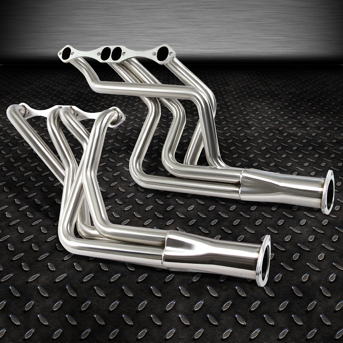 For Chevy Small Block Sbc 2X4-1 Stainless Steel Exhaust Manifold Header+Gasket