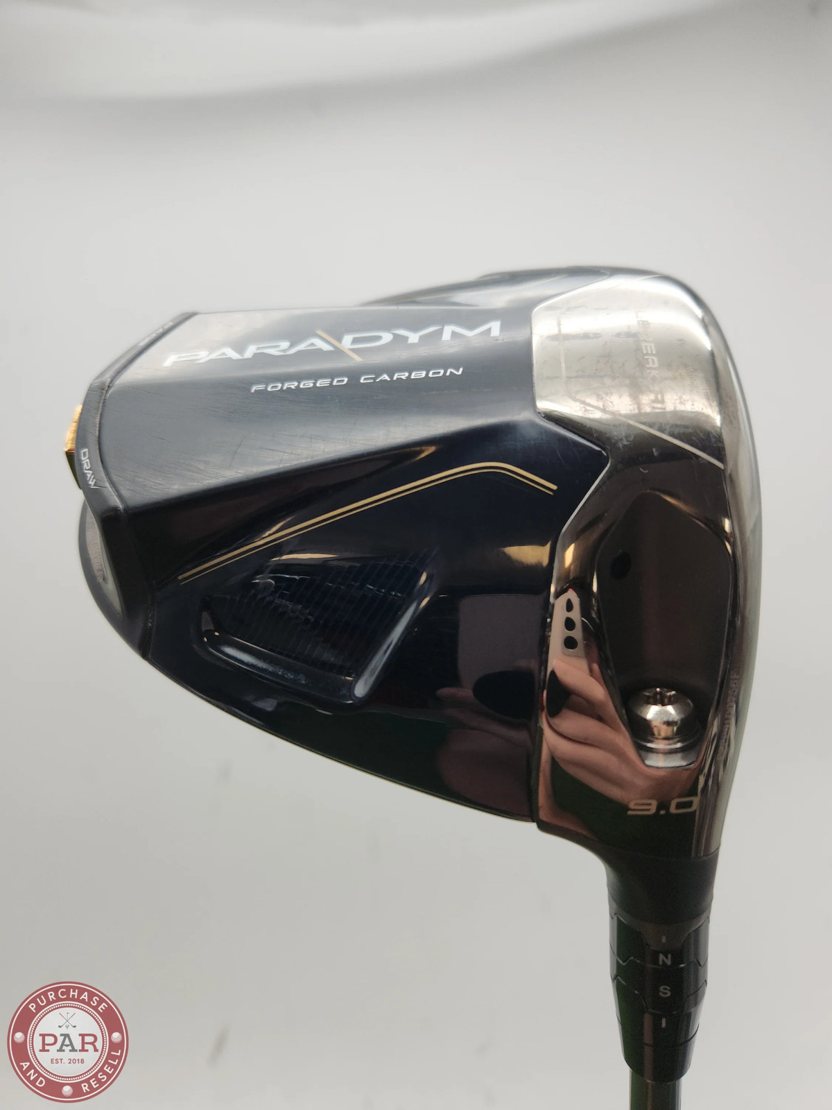 2023 CALLAWAY PARADYM DRIVER 9* STIFF PROJECTX DENALI CHARCOAL +HC VERYGOOD