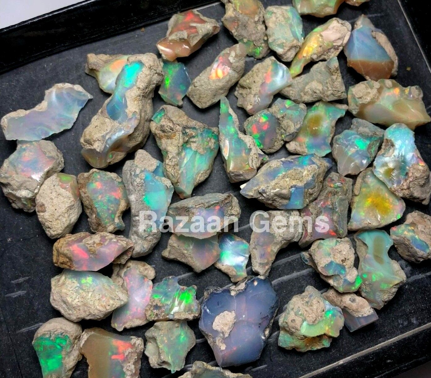 Cut Grade Opal Rough Lot AAA Grade 10 Pieces Large Size Ethiopian Welo Opal Raw