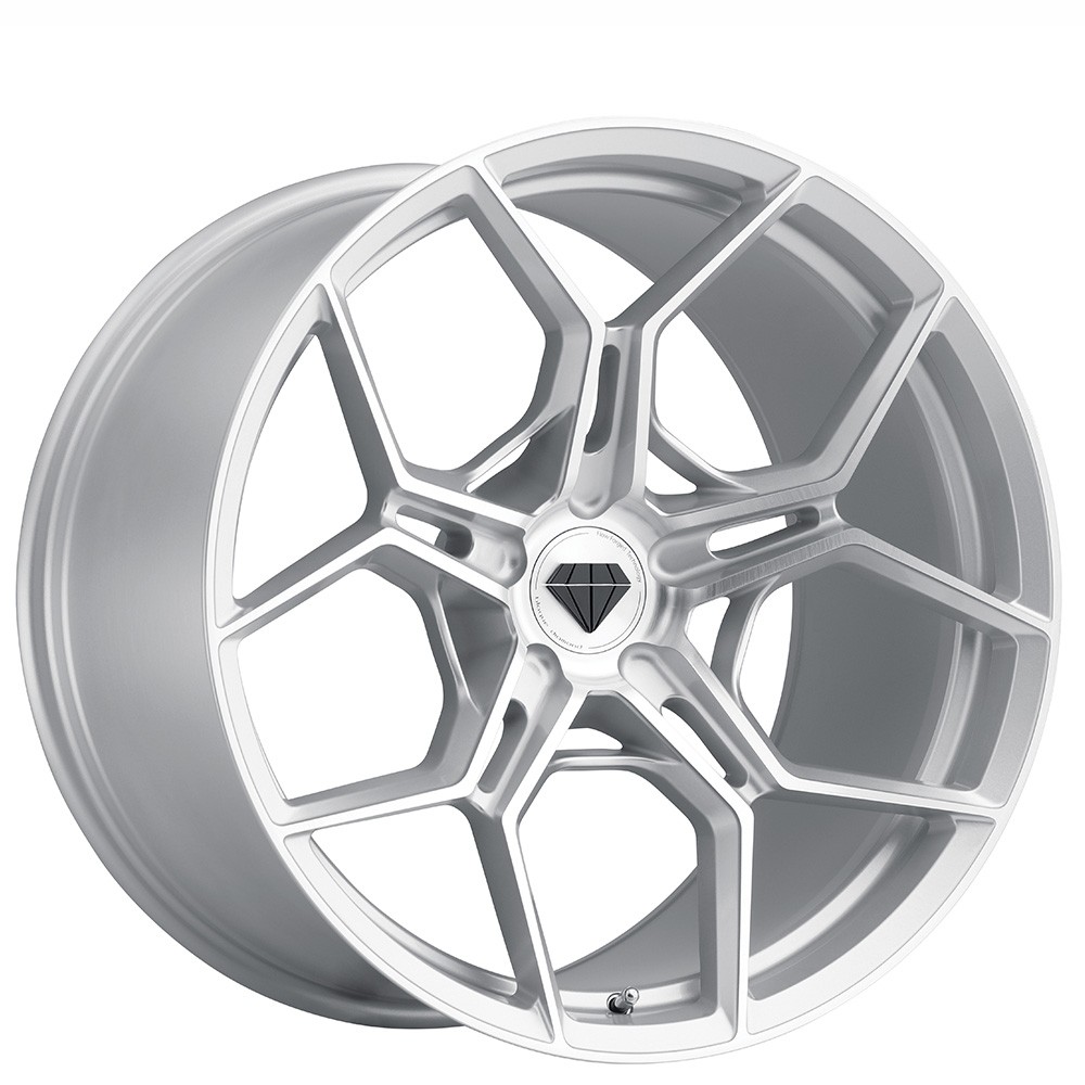 19x9/20x10 Blaque Diamond Wheels BD-F25 Brushed Silver Flow Forged Rims (4pcs)