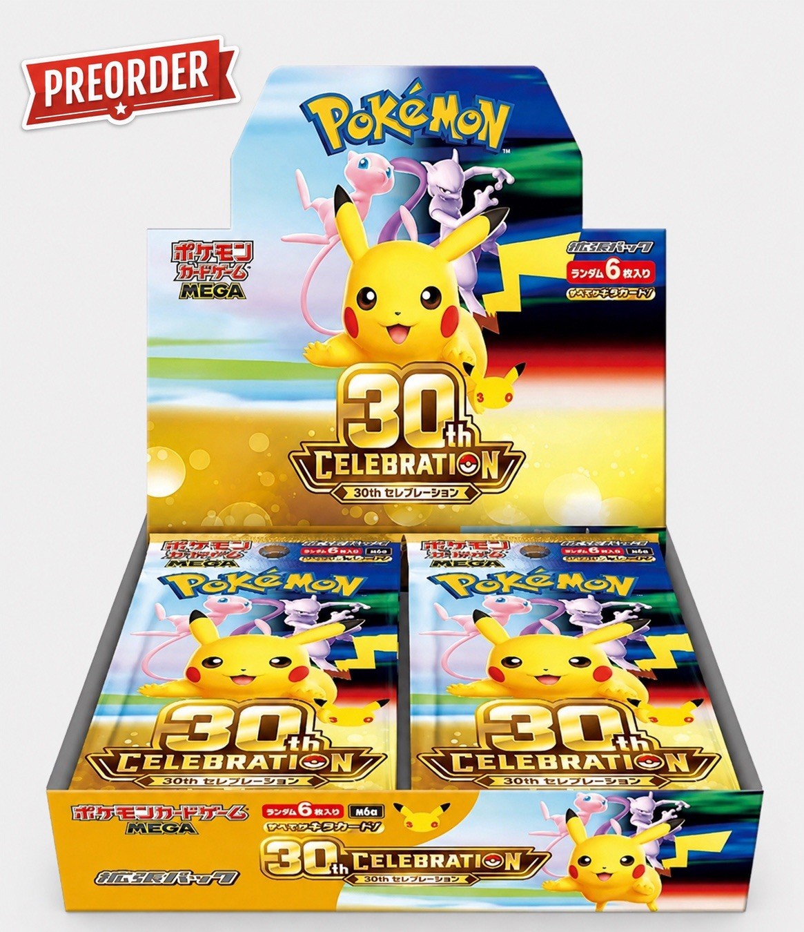PREORDER US Seller Pokemon Card 30th Celebration Booster Box Japanese