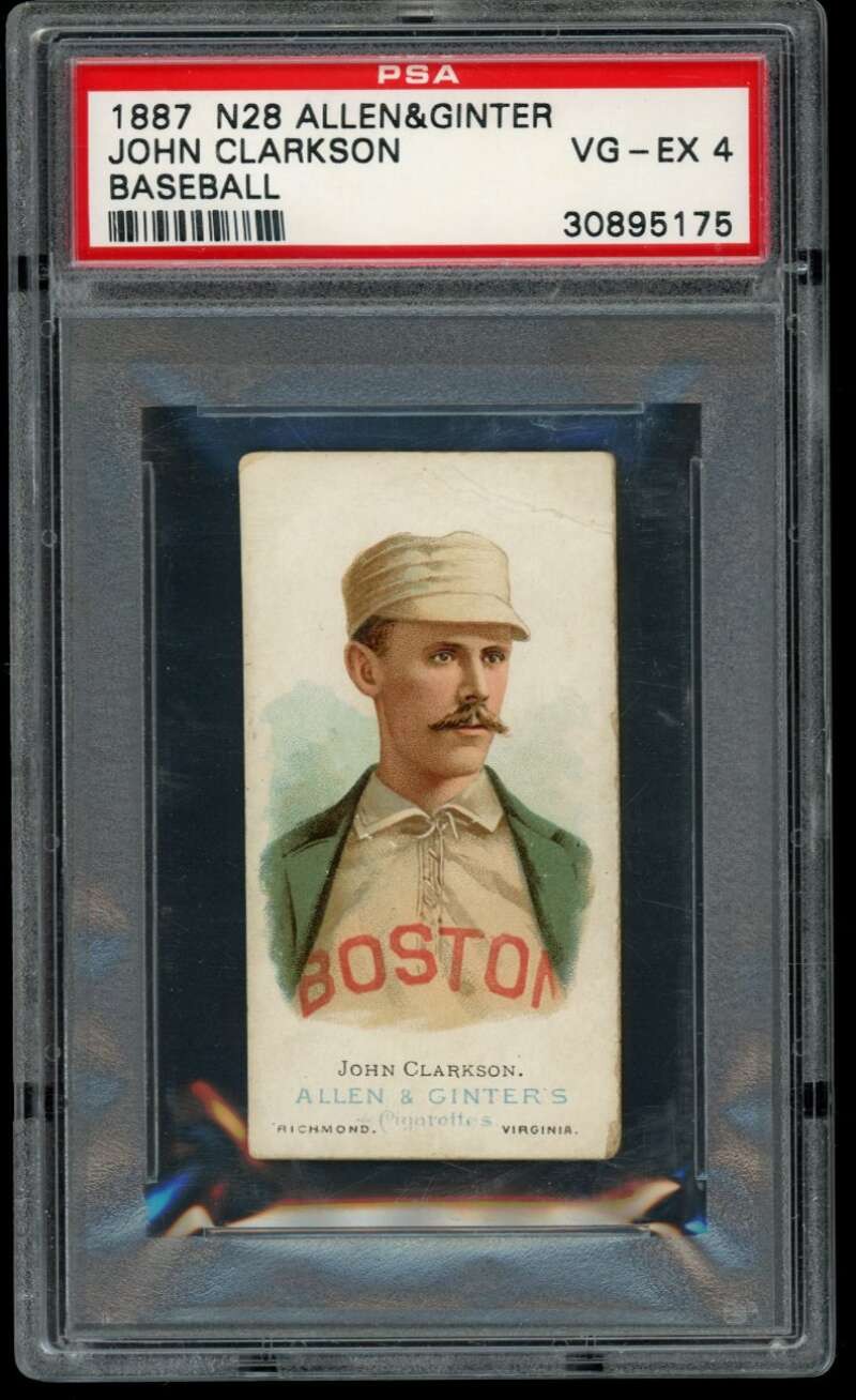 1887 Allen & Ginter World\'s Champions N28 John Clarkson PSA 4 (5175) 1887 Allen & Ginter World\'s Champions N28 John Clarkson PSA 4 (5175)