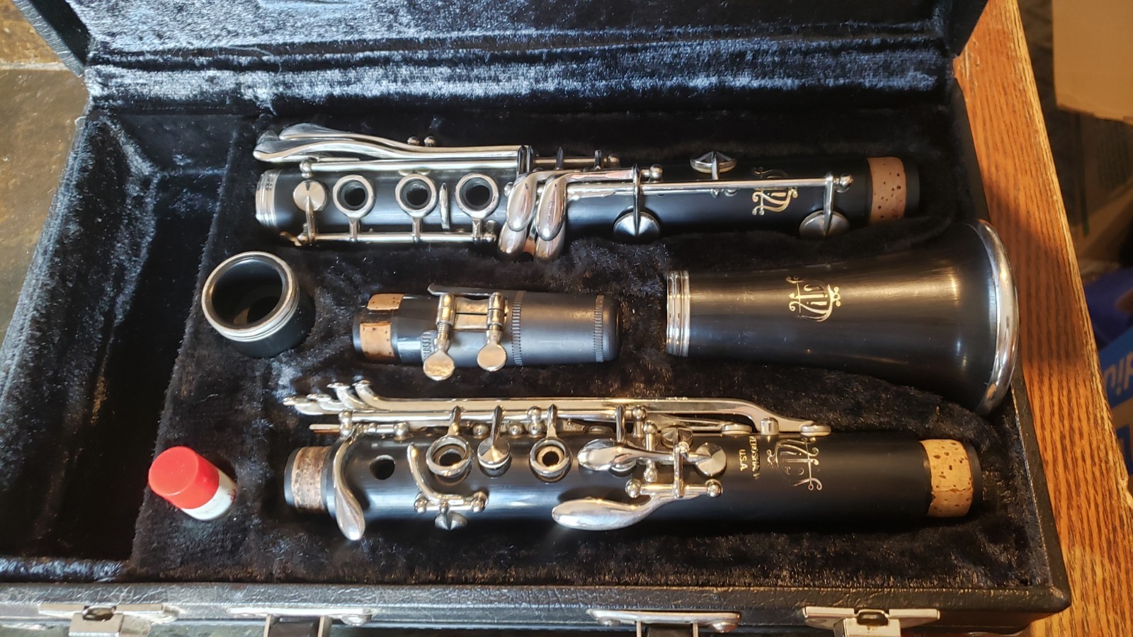 VTG Vito Black Clarinet D13450 Kenosha WI G. Leblanc Corp W/ Hard Case Student VTG Vito Black Clarinet D13450 Kenosha WI G. Leblanc Corp W/ Hard Case Student