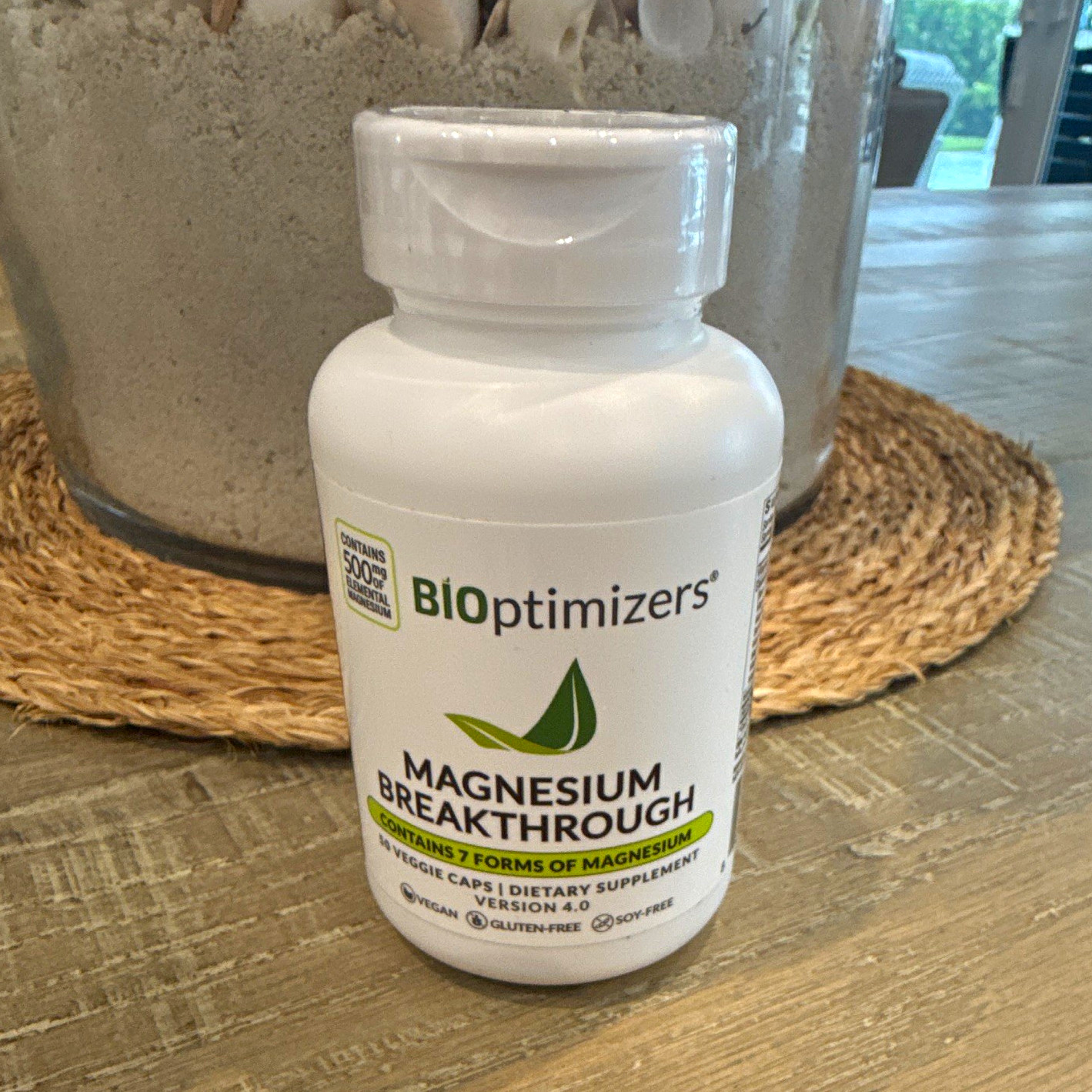 BiOptimizers Magnesium Breakthrough 500mg Capsules Vegan Gluten/Soy-Free 29 Serv