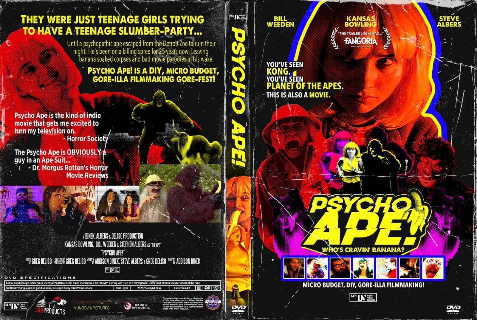 Psycho Ape DVD Kansas Bowling Bill Weeden