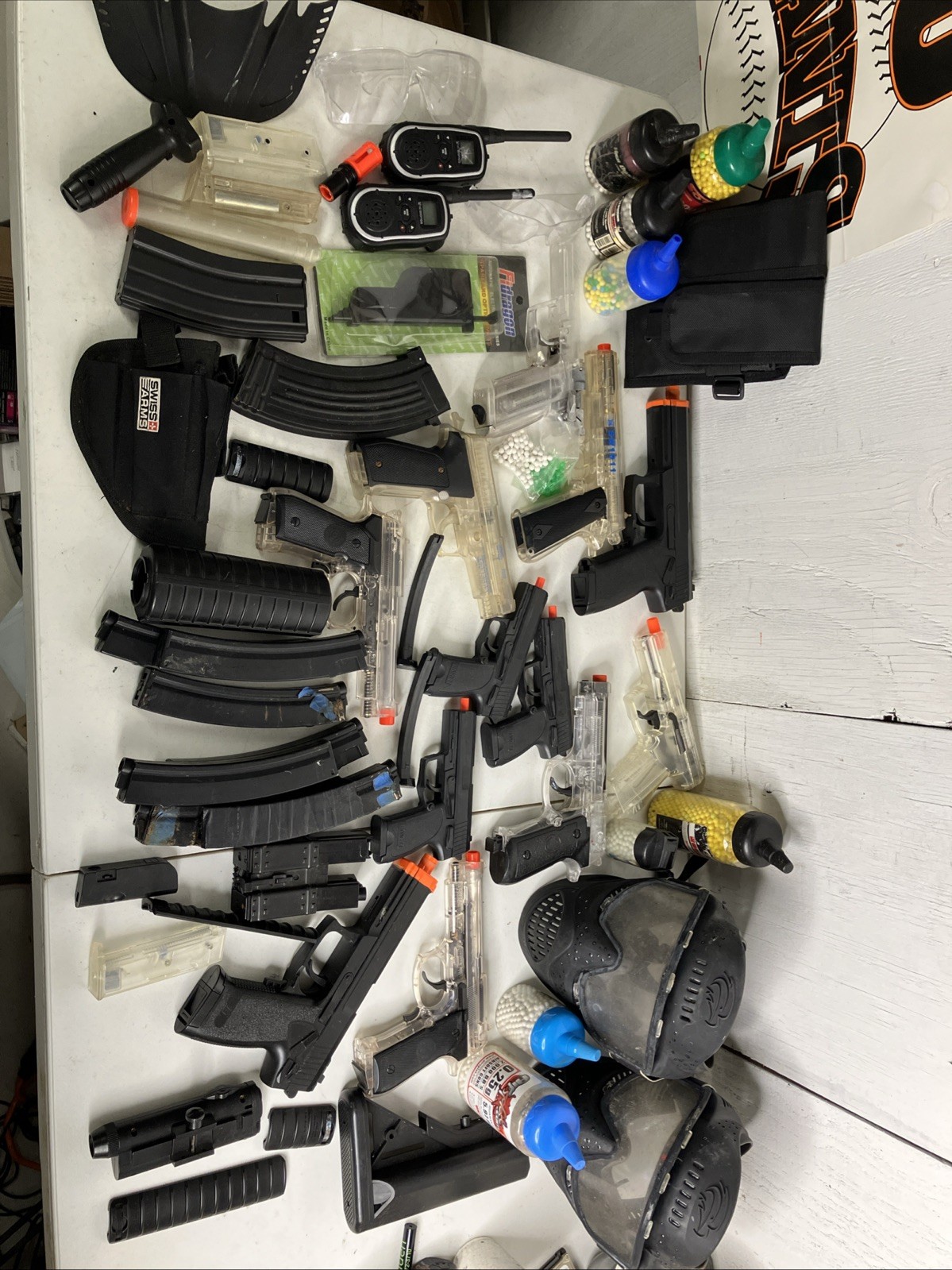 Huge Multi Brand Multi AirSoft BB Pistols Lot Clips Masks Parts Accessories Huge Multi Brand Multi AirSoft BB Pistols Lot Clips Masks Parts Accessories