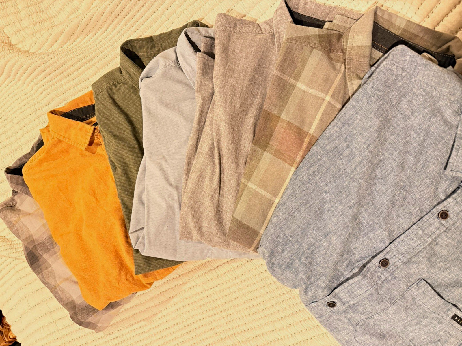 Sitka Men\'s XL Cotton Solid & Plaid Button-Front Shirts Multicolor Lot of 8 Sitka Men\'s XL Cotton Solid & Plaid Button-Front Shirts Multicolor Lot of 8