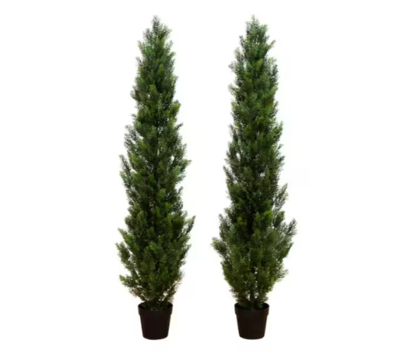 Nearly Natural 6 ft. Artificial Topiary Cedar Tree UV Resistant (Indoor/Outdoor) Nearly Natural 6 ft. Artificial Topiary Cedar Tree UV Resistant (Indoor/Outdoor)