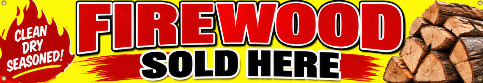 3ft x 8ft Firewood Sold Here Vinyl Banner- New-Free Shipping 3ft x 8ft Firewood Sold Here Vinyl Banner- New-Free Shipping