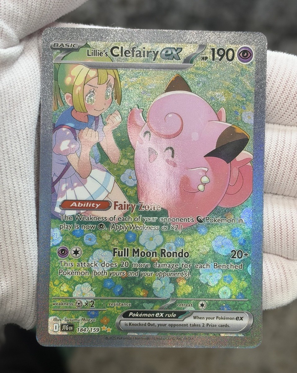 Lillie's Clefairy ex 184/159 Journey Together SIR Holo Textured *Fan Art* Lillie's Clefairy ex 184/159 Journey Together SIR Holo Textured *Fan Art*