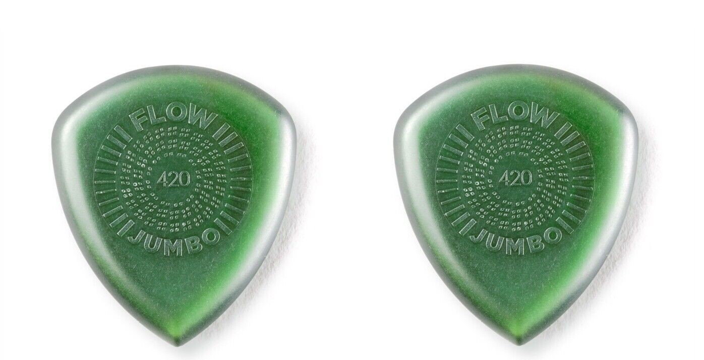 Dunlop Guitar Picks JUMBO FLOW Standard 2 Pack Primetone 4.2mm