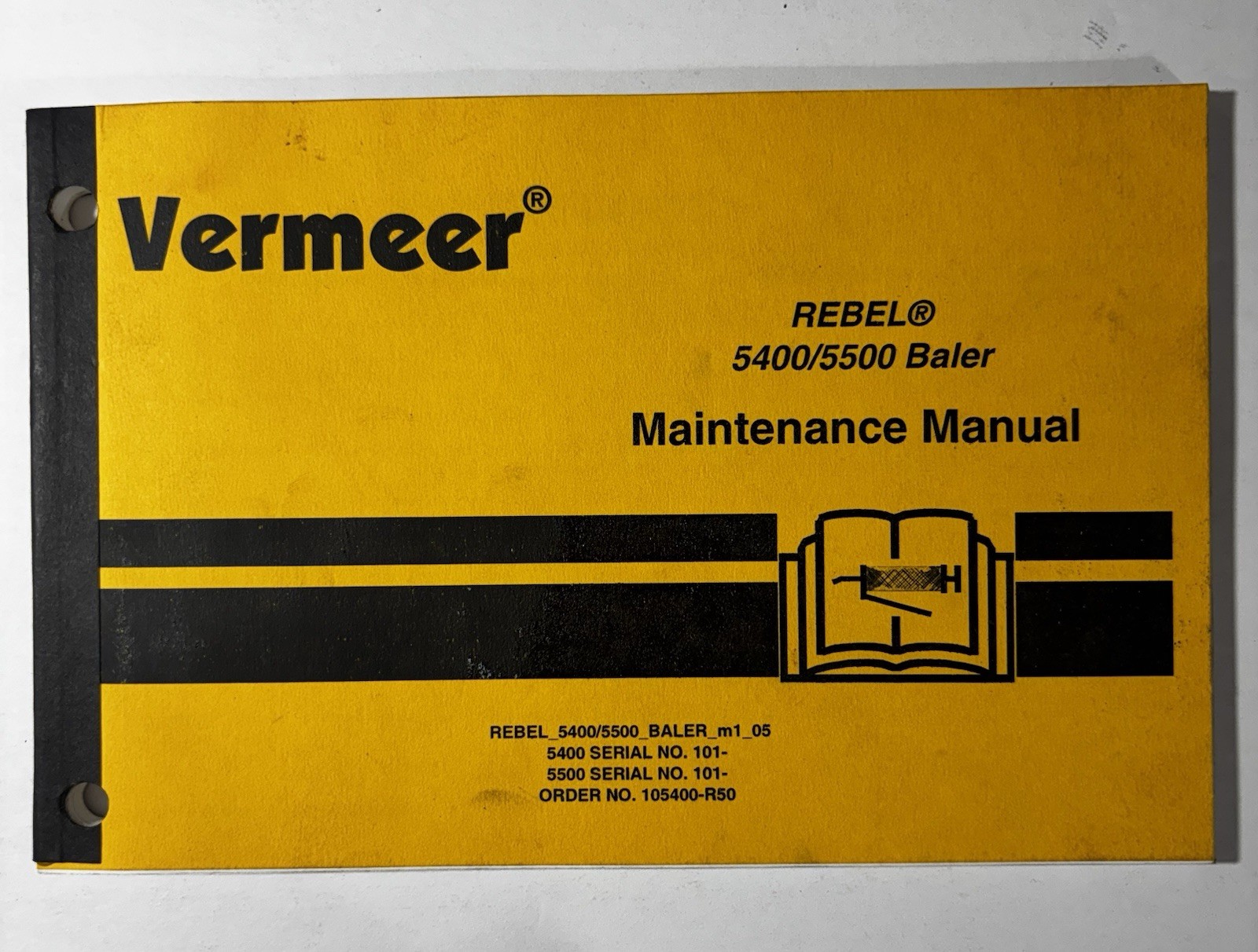 OLD STOCK- Vermeer 5400/5500 Baler Maintenance Manual