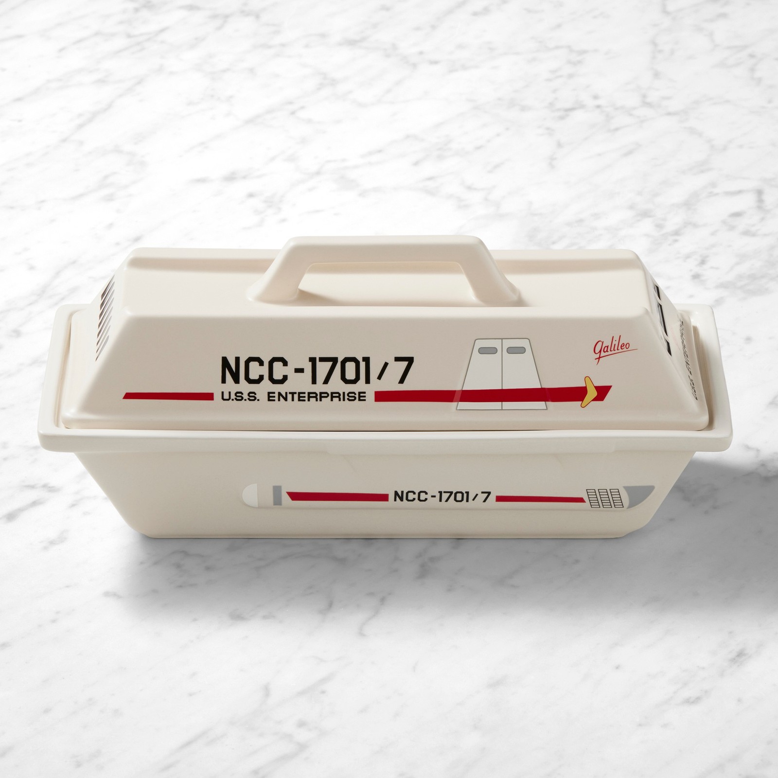 Le Creuset x Star Trek Galileo Shuttlecraft Rectangular Covered Baker, 2.5-Qt