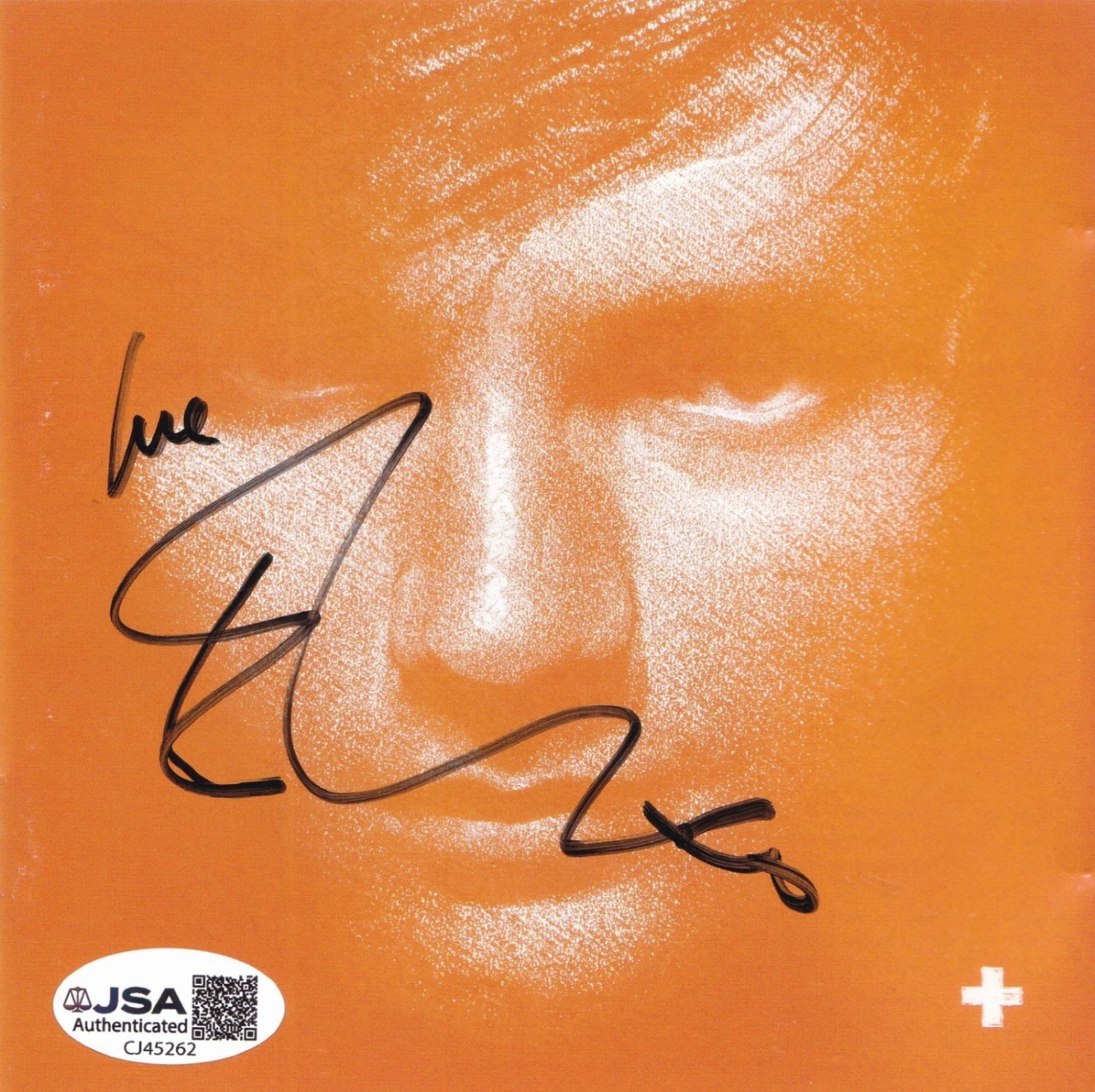 Ed Sheeran full signed only CD Cover JSA COA