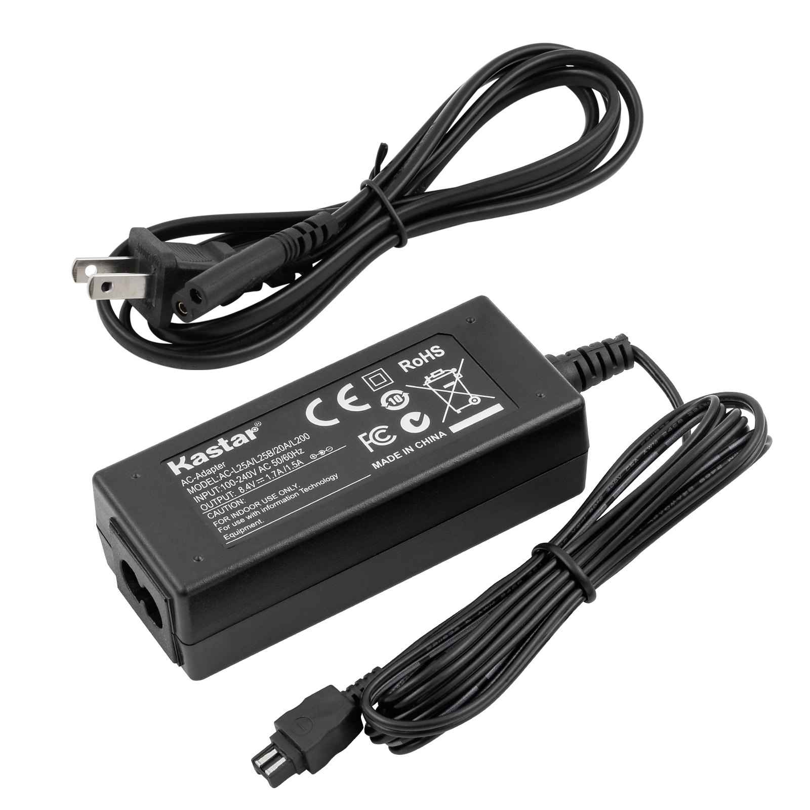 Kastar Adapter AC-L200 AC-L200C AC-L25 AC-L25A AC-L25B AC-L25C for Sony Handycam