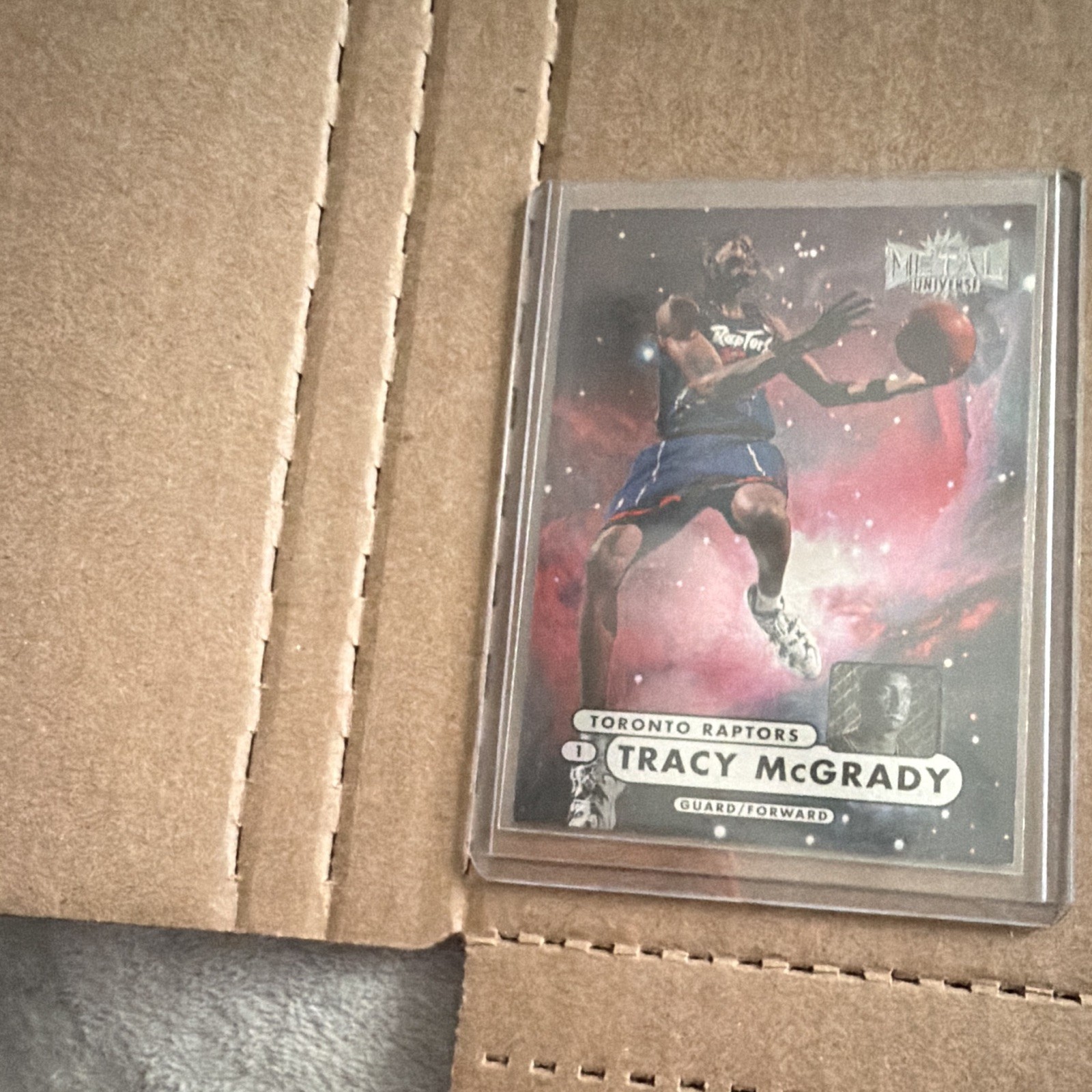 SkyBox 1997-98 Metal Universe Championship Preview Tracy McGrady #36 RC Raptors SkyBox 1997-98 Metal Universe Championship Preview Tracy McGrady #36 RC Raptors