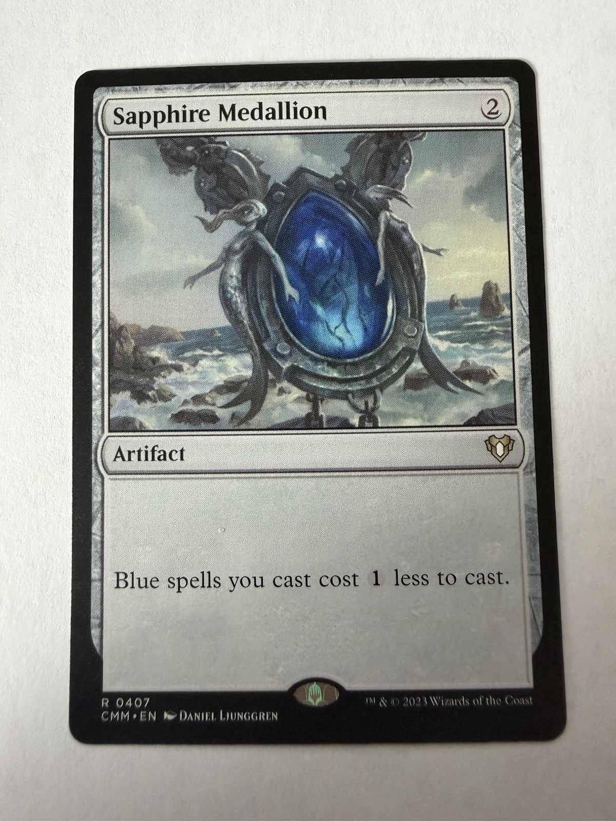 MTG Magic the Gathering Sapphire Medallion (407/1455) Commander Masters LP MTG Magic the Gathering Sapphire Medallion (407/1455) Commander Masters LP