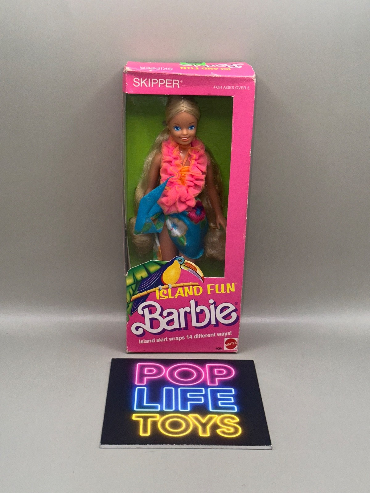 Vintage 1987 Mattel Barbie “Island Fun Skipper” #4064 *NRFB*