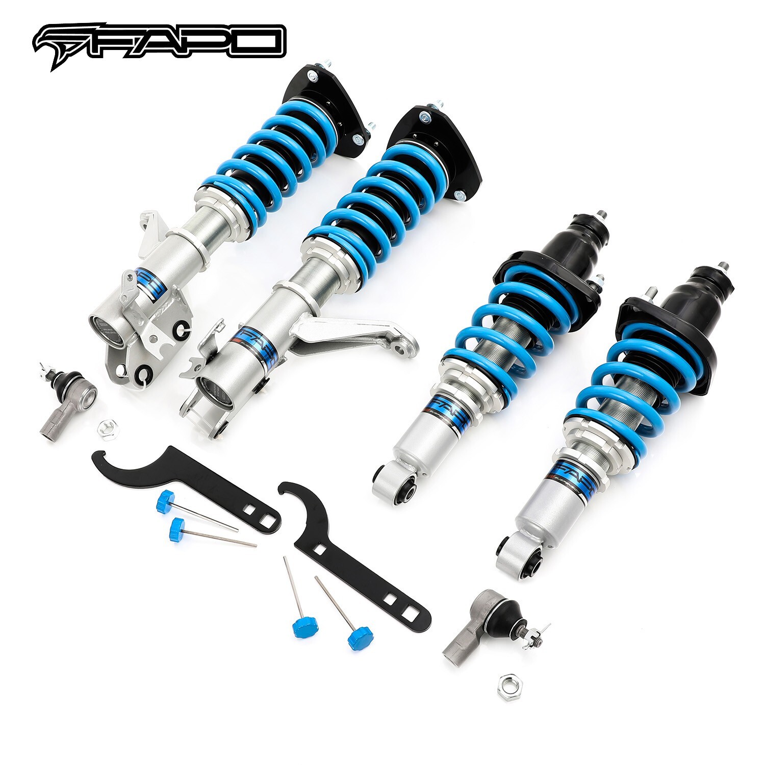 FAPO 16 Clicks Damper  Coilovers Kit for Honda Civic & SI 01-05 EM2 EP3 Adj.