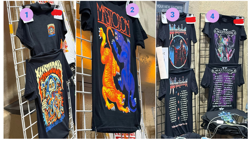 Mastodon 2026 Tour Dates Purple Graphic T-shirt