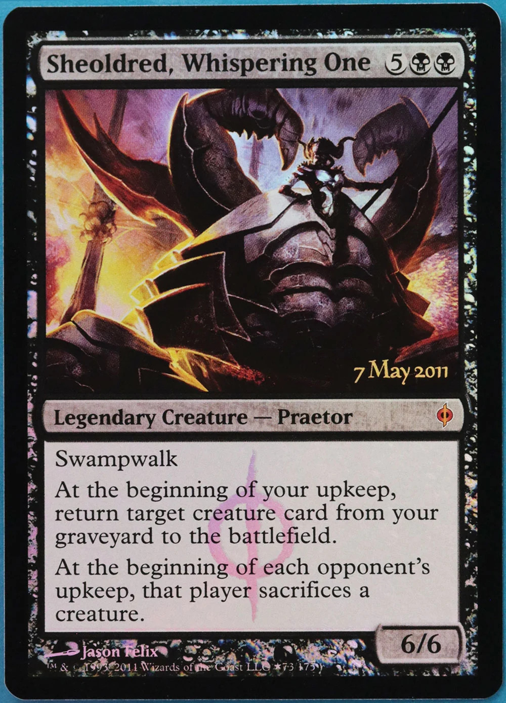 Sheoldred, Whispering One (Prerelease) FOIL New Phyrexia Promos NM (525832) Sheoldred, Whispering One (Prerelease) FOIL New Phyrexia Promos NM (525832)
