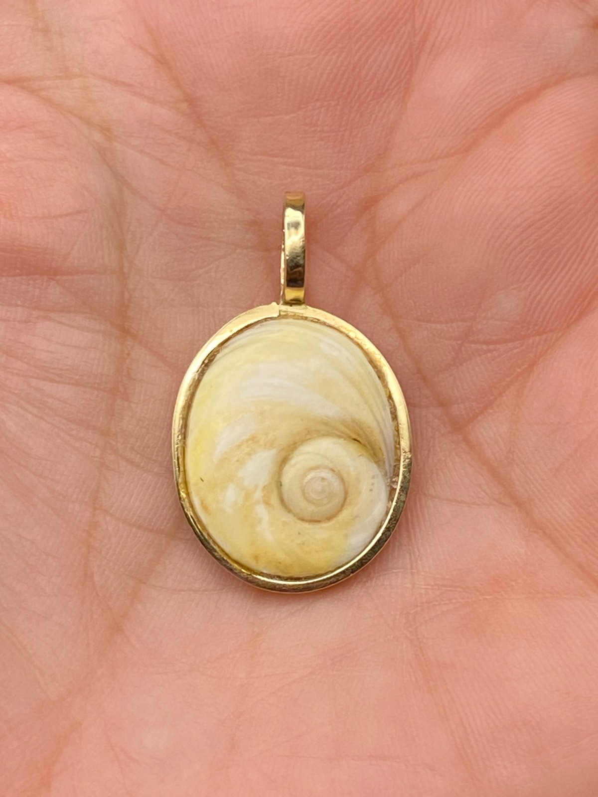 Rare Fine Estate Find: Solid 14K Gold Shiva Eye (Eye of St. Lucia) Pendant - 2.6
