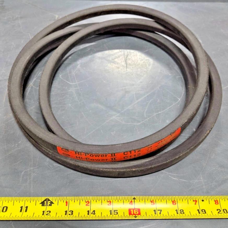 GATES HI-POWER II C112, V-BELT, 0295H GATES HI-POWER II C112, V-BELT, 0295H