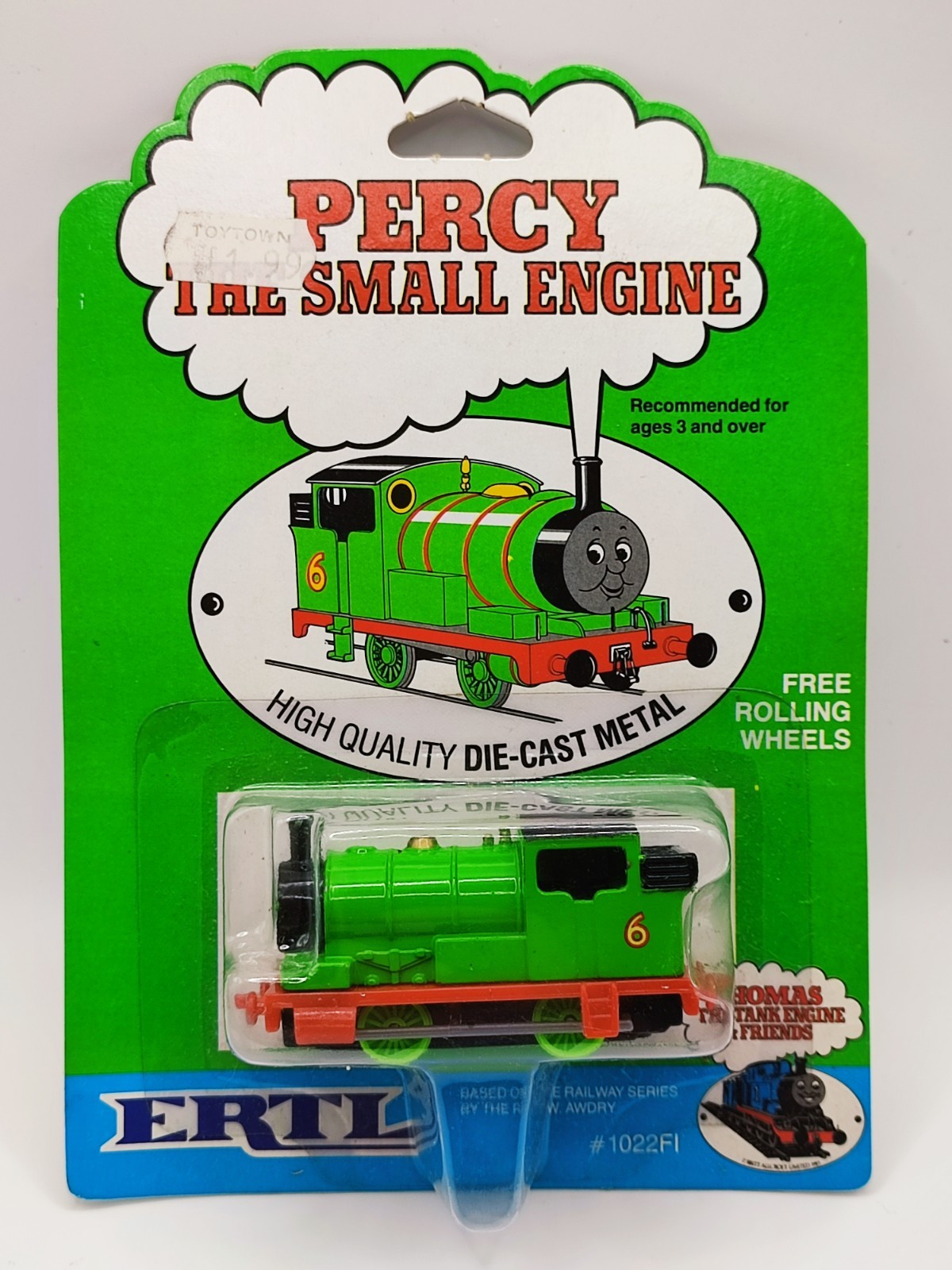 1984 ERTL THOMAS & FRIENDS DIECAST - 1022FL PERCEY THE SMALL ENGINE - MOSC 1984 ERTL THOMAS & FRIENDS DIECAST - 1022FL PERCEY THE SMALL ENGINE - MOSC