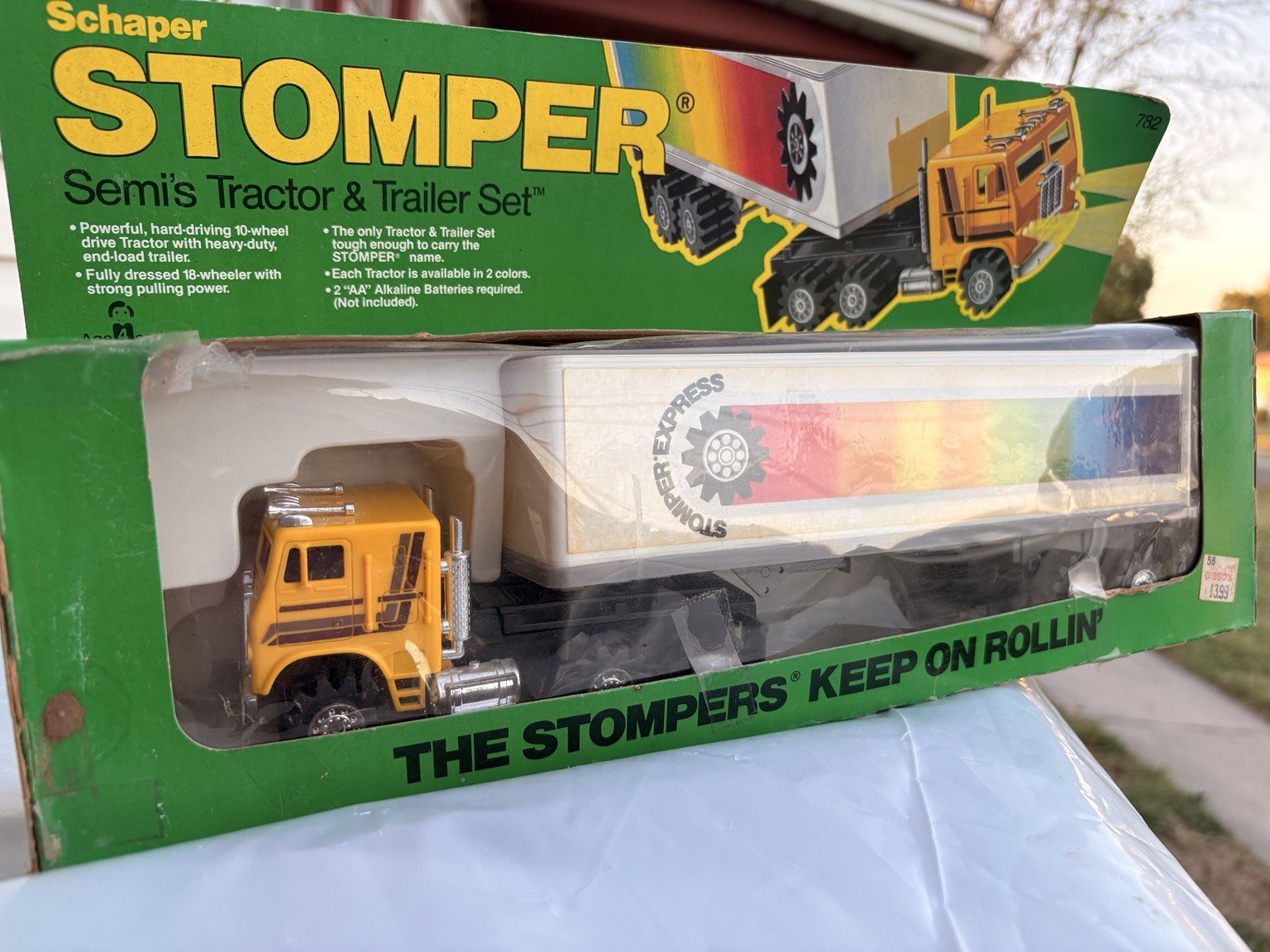 Nostalgia alert ‼️ Schaper Stomper Tractor Trailer Semi Set   RARE 