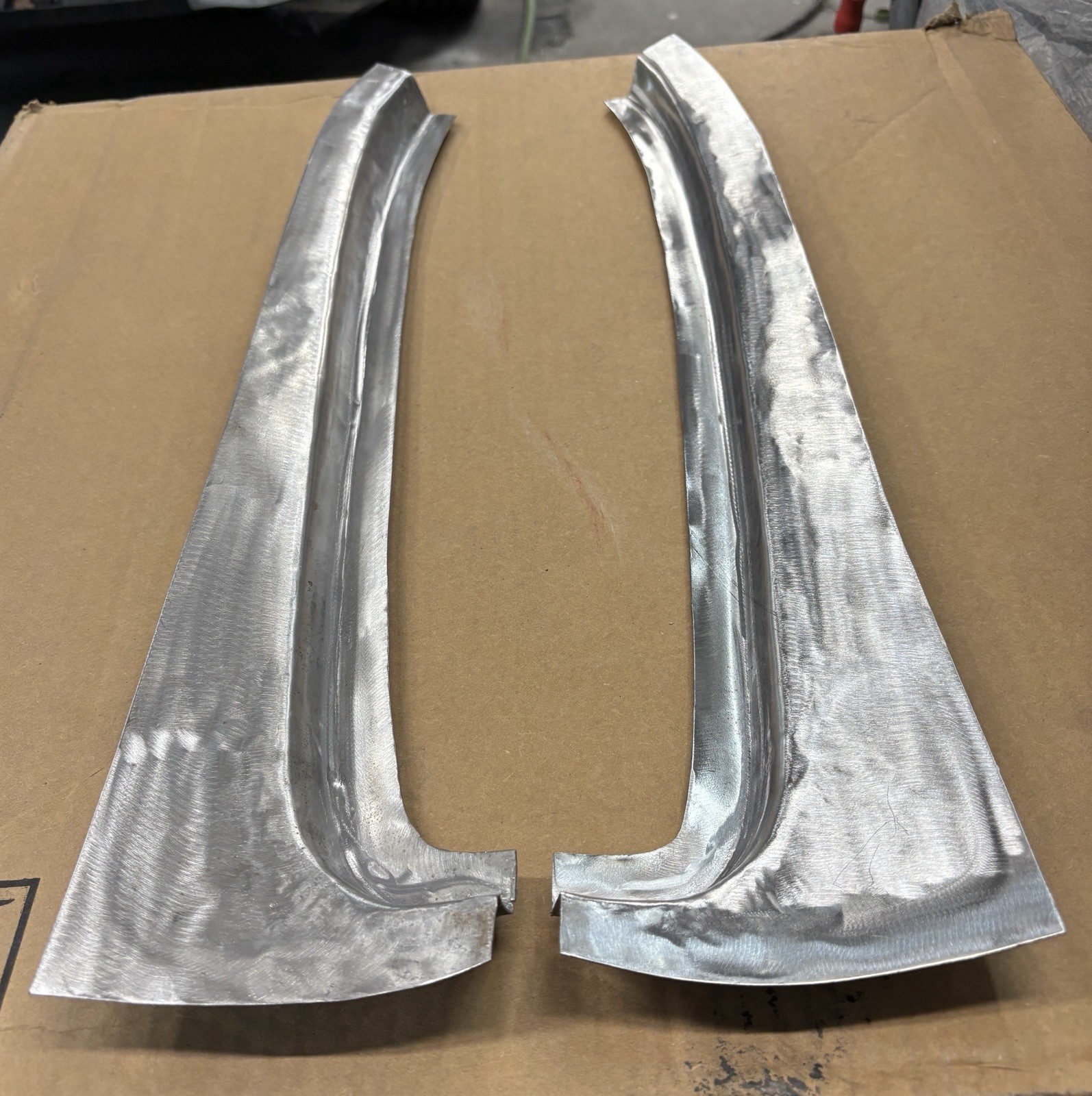 68 69 70 71 72 Chevelle Skylark GTO metal repair patch rear window jamb side set 68 69 70 71 72 Chevelle Skylark GTO metal repair patch rear window jamb side set