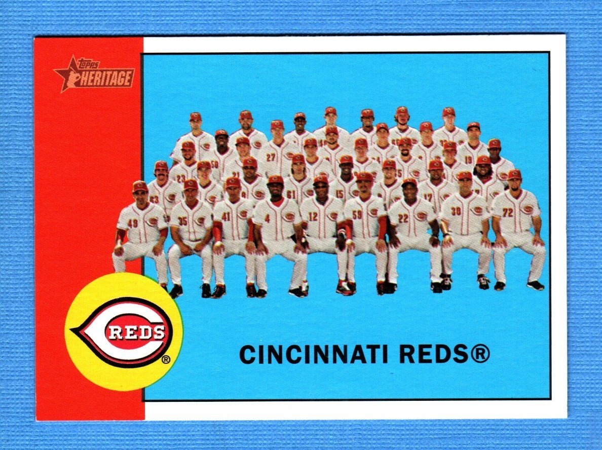 2012 Topps Heritage #63 Cincinnati Reds Team Card
