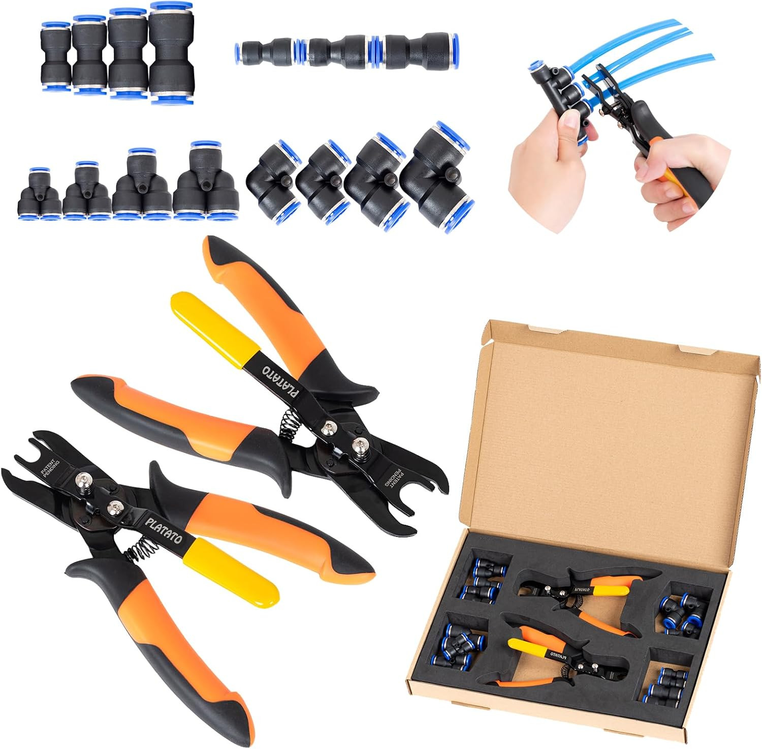 Push to Connect Fittings Air Line Disconnect Tool Kit Push Fitting Removal Tool
