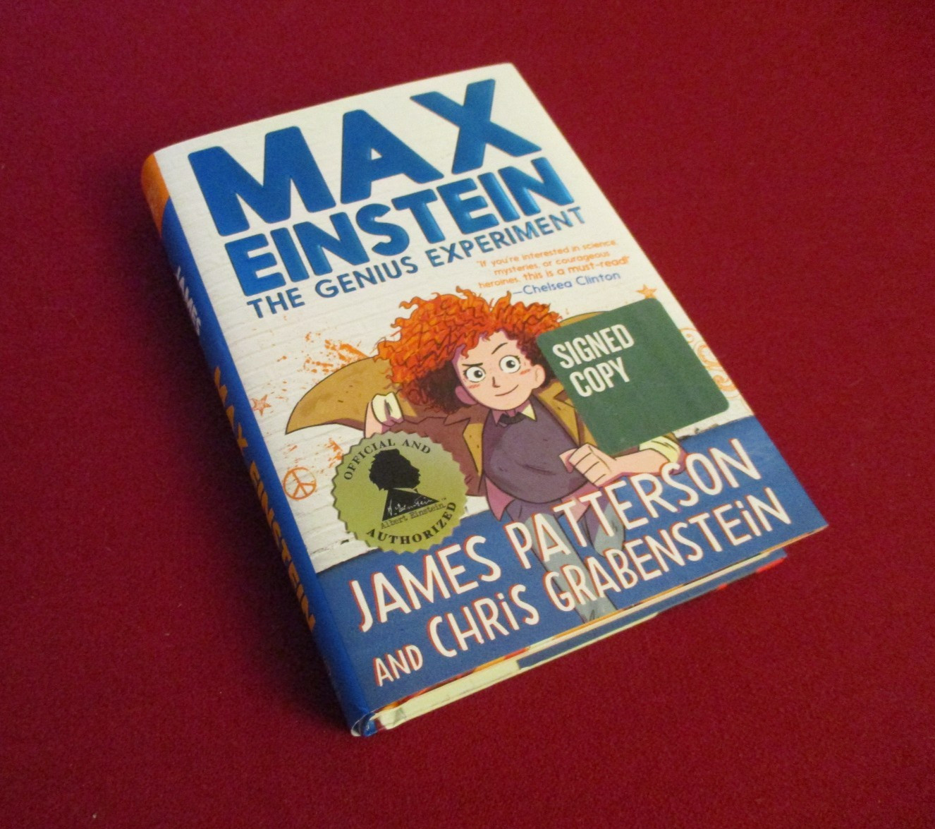 SIGNED ~ Max Einstein The Genius Experiment by James Patterson (2018) 1st Print