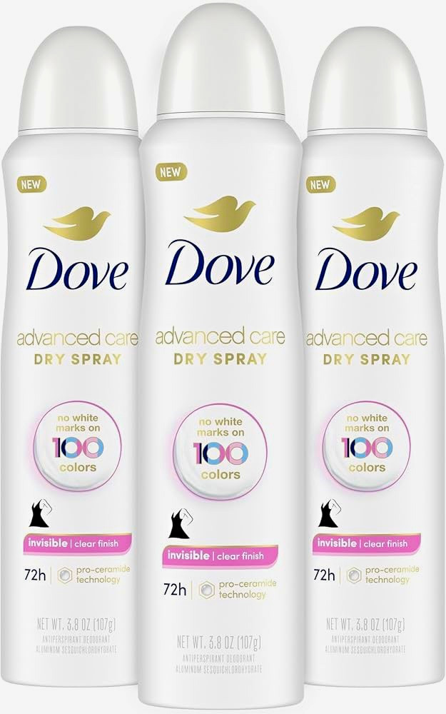 Dove Advanced Care Invisible Clear Finish Antiperspirant Spray 3.8 oz 72H Dove Advanced Care Invisible Clear Finish Antiperspirant Spray 3.8 oz 72H