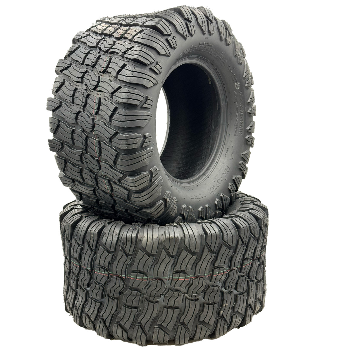 Set of 2 - 24x12.00-12 4 Ply Reaper Tire Set of 2 - 24x12.00-12 4 Ply Reaper Tire