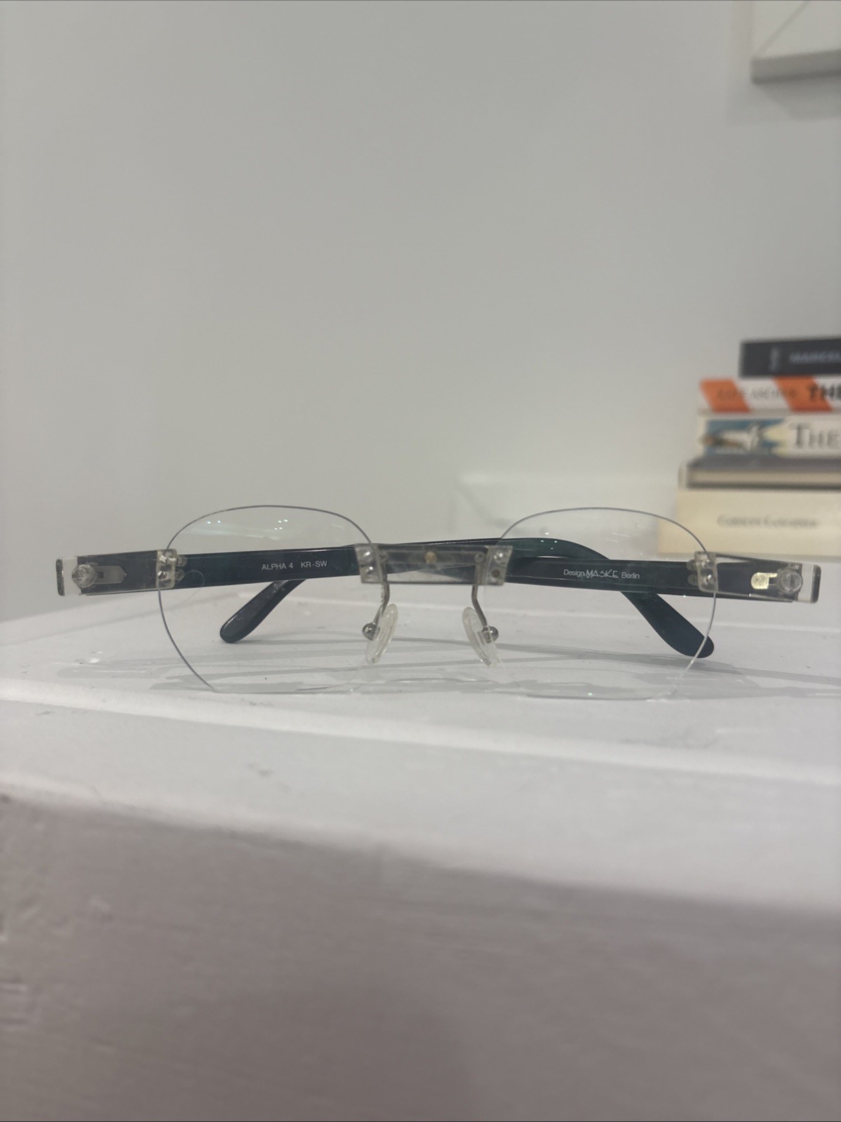 ALPHA 4 KR-SW Eyeglass Frames Transparent Design Maske Berlin