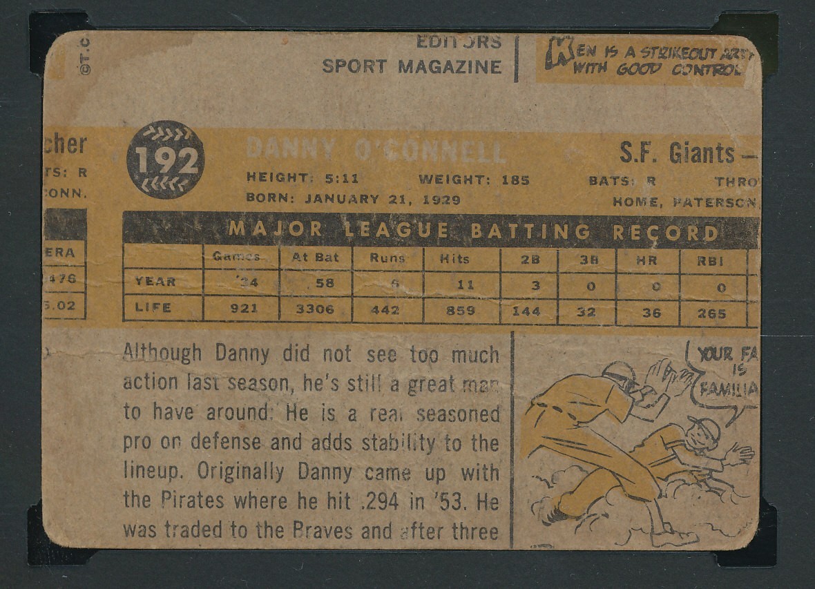 SGC WRONG BACK VENEZUELAN ERROR JOHNSON 1960 VENEZUELA TOPPS 134/192 RARE TPHLC SGC WRONG BACK VENEZUELAN ERROR JOHNSON 1960 VENEZUELA TOPPS 134/192 RARE TPHLC