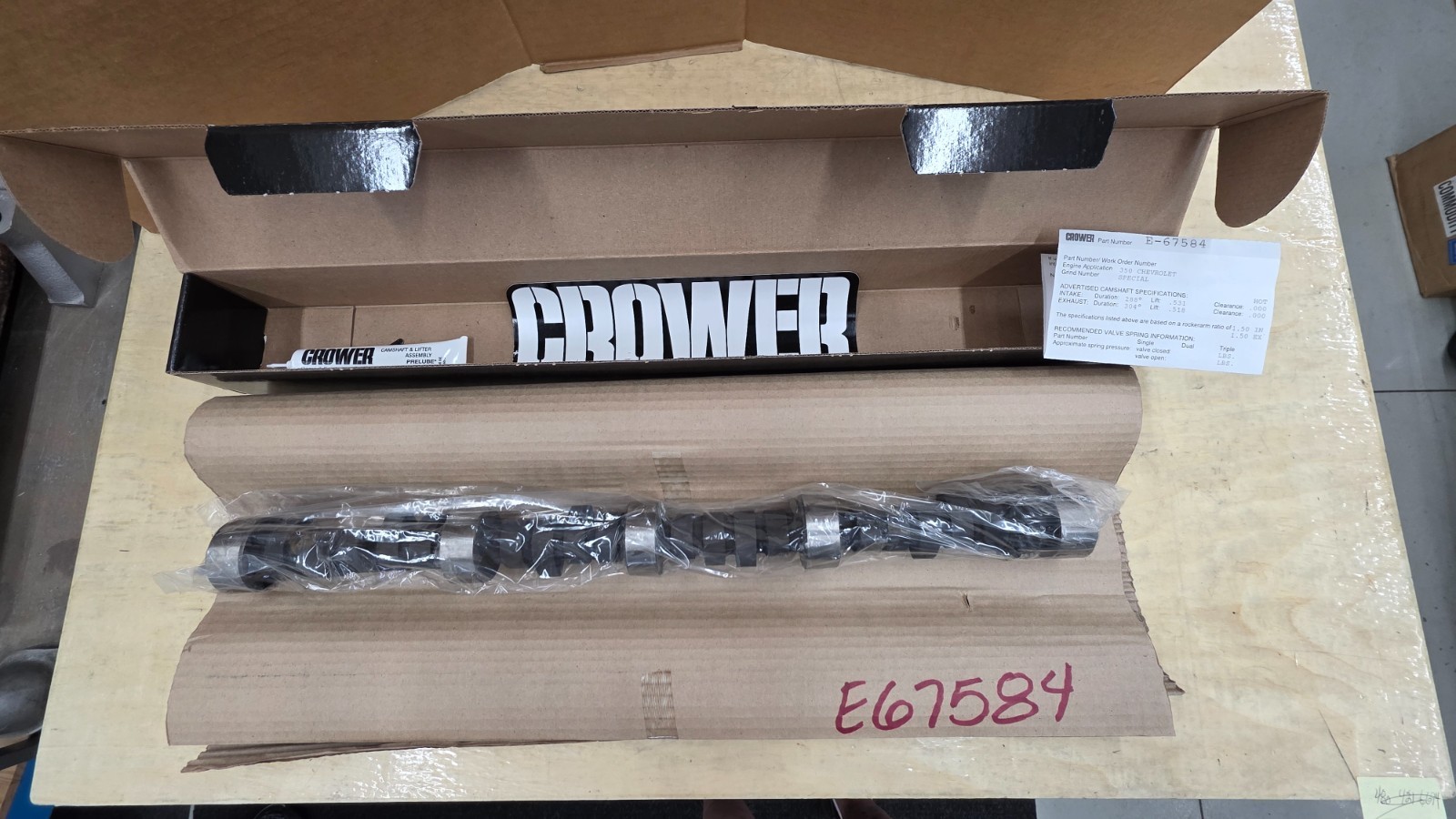 Crower Custom SBC P55 Core Hydraulic Performance Camshaft Crower Custom SBC P55 Core Hydraulic Performance Camshaft