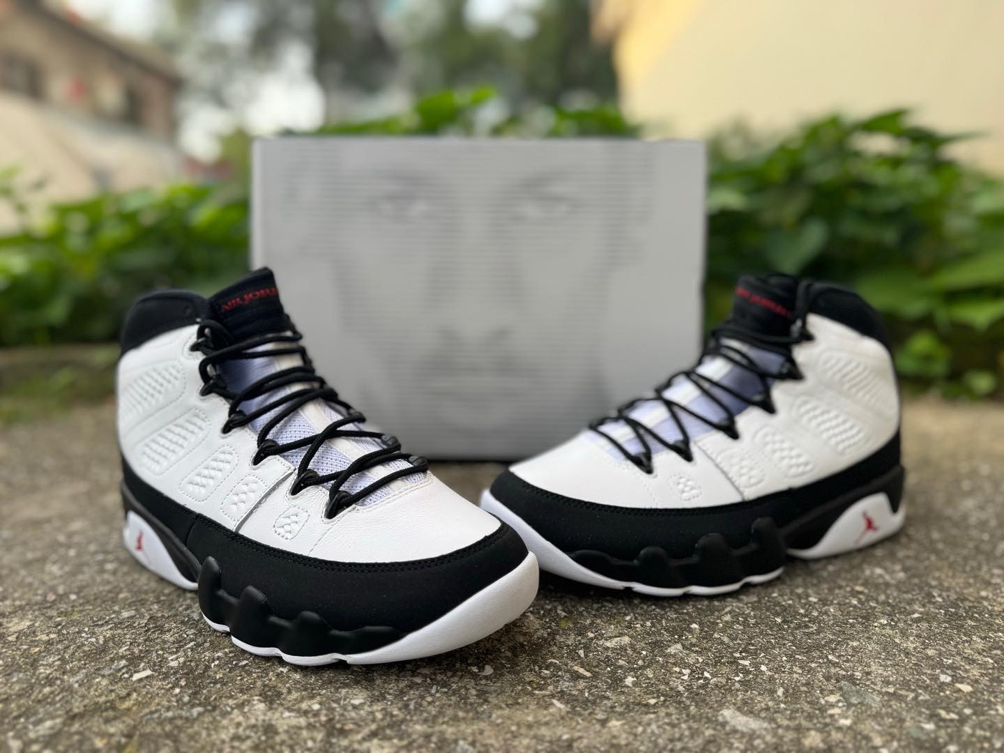 Nike Air Jordan 9 Retro Space Jam White Black True Red OG Leather Men's Shoes