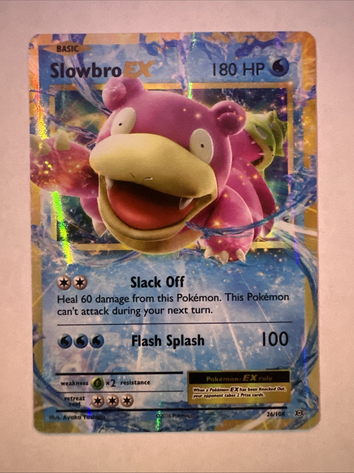 Slowbro EX 26/108 Evolutions Holo Near Mint